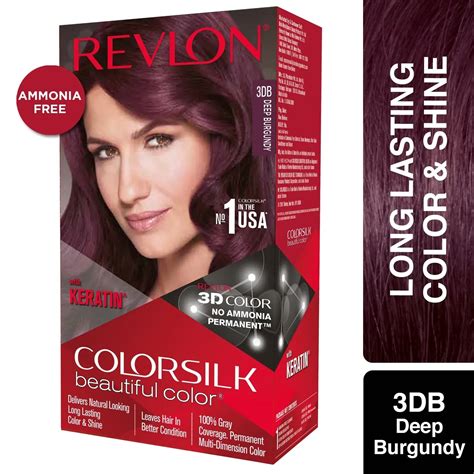 revlon colorsilk deep burgundy|burgundy hair dye permanent.